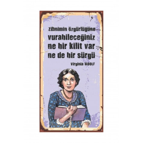 Vikings  Retro Vintage Ahşap Poster