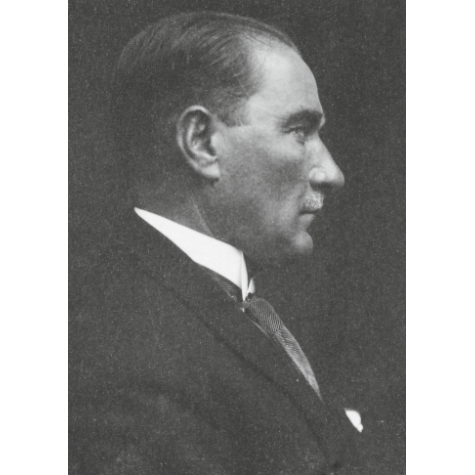 Vintage Tarz Mustafa Kemal Atatürk 30 x 45 cm kuşe poster silindir kutulu kargo
