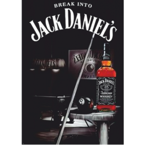 viski bilardo 70 cm x 100 Dev Kuşe Poster (silindir kolili kargo ile)