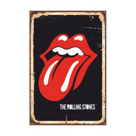 The Rolling Stones Retro Vintage Ahşap Poster
