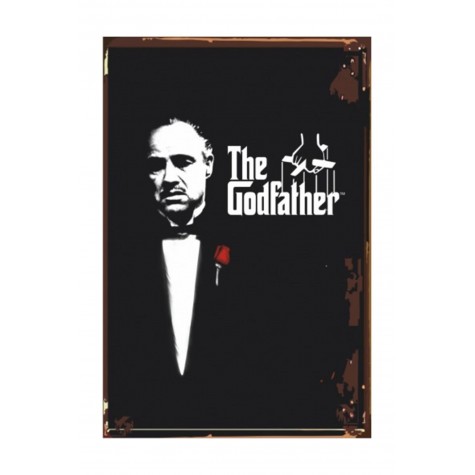 The Godfather Baba Sinema Retro Vintage Ahşap Poster