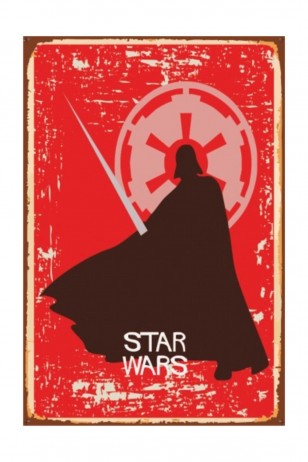 Star Wars Retro Vintage Ahşap Poster