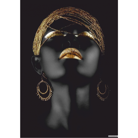 Afrikalı Kadın 70 cm x 100 Dev Kuşe Poster (silindir kolili kargo ile)