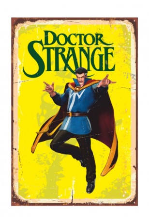 Doctor Strange Marvel Retro Vintage Ahşap Poster