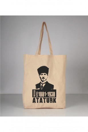 Atatürk Retro Vintage Bez Çanta