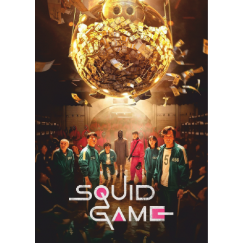 Squid Game 30 x 45 cm kuşe poster silindir kutulu kargo