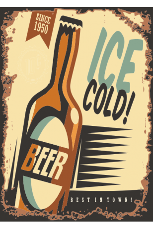 soğuk bira since 1951 30 x 45 cm kuşe poster silindir kutulu kargo