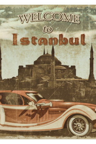 Welcome to İstanbul 30 x 45 cm kuşe poster silindir kutulu kargo