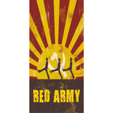 Red Army kızıl ordu (10 CM X 20 CM) mini retro ahşap poster