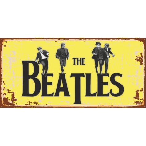 The Beatles (10 CM X 20 CM) mini retro ahşap poster