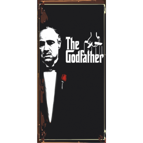 the godfather baba (10 CM X 20 CM) mini retro ahşap poster
