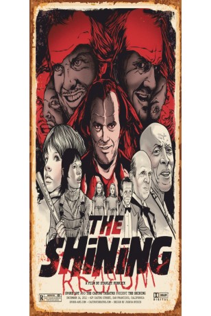 The Shining Cinnet (10 CM X 20 CM) mini retro ahşap poster