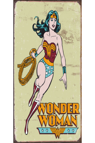 Wonder Woman marvel (10 CM X 20 CM) retro mini ahşap poster