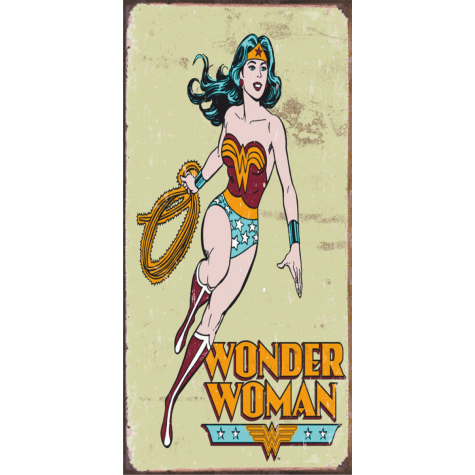 Wonder Woman marvel (10 CM X 20 CM) retro mini ahşap poster